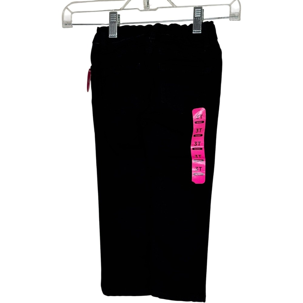 The Childrens Place Girls Black Skinny Jeans Size 3T Elastic Waist Denim School‎